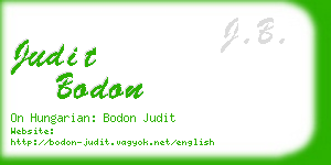 judit bodon business card